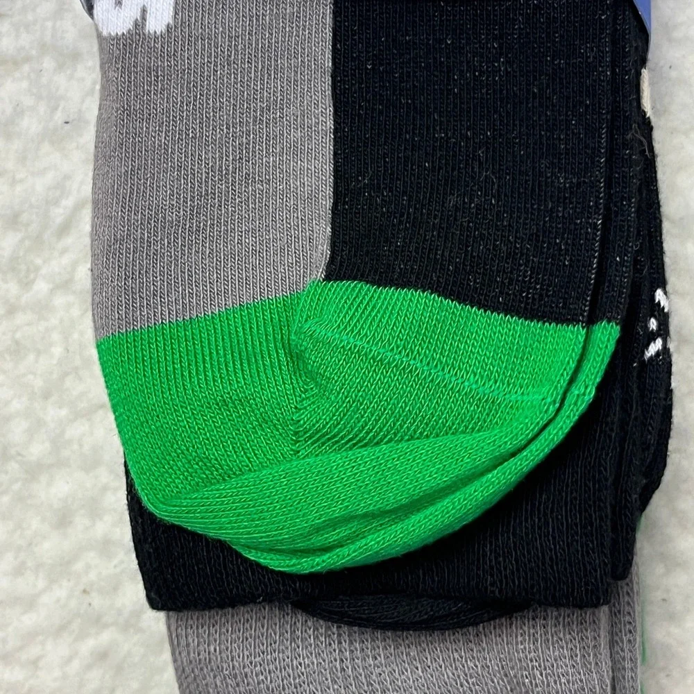 Happy Socks Crew Socks Unisex‎ M 8-12 Green Golf Argyle 3 Pairs Everyday Cotton